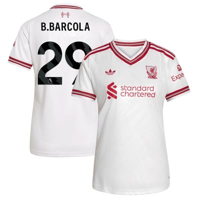 Liverpool adidas Away Shirt 2026-27 - Womens with B.Barcola 29 printing