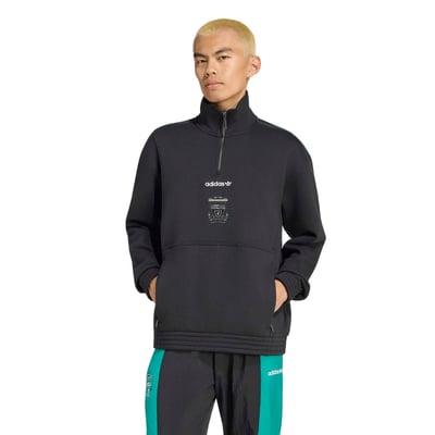 Liverpool adidas EQT Half Zip Top - Black