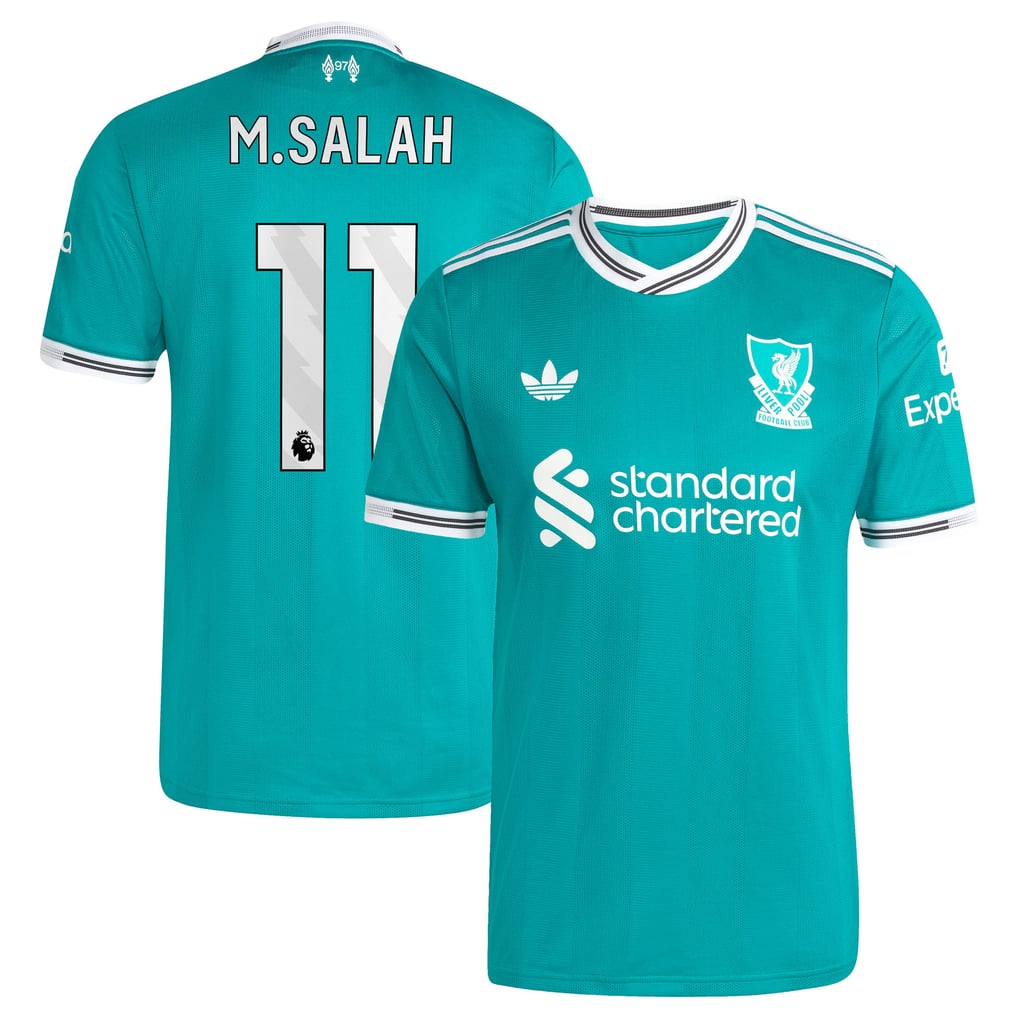 Authentisch Liverpool adidas Authentisch Ausweichtrikot 2025-26 mit Aufdruck M.Salah 11