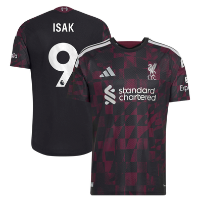 Liverpool adidas Third Authentic Shirt 2026-27 with Isak 9 printing