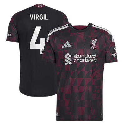 Liverpool adidas Third Authentic Shirt 2026-27 with Virgil 4 printing