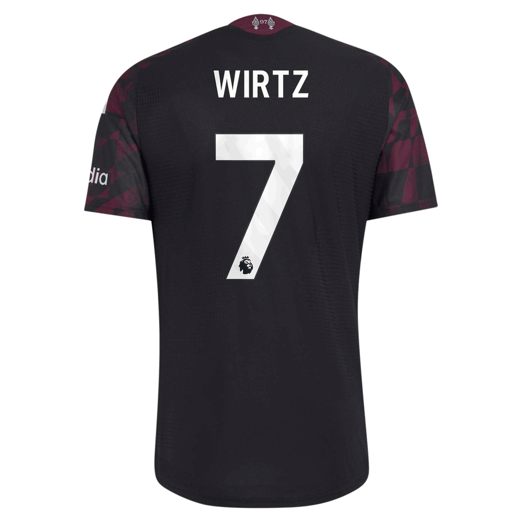 Liverpool adidas Third Authentic Shirt 2026-27 with Wirtz 7 printing