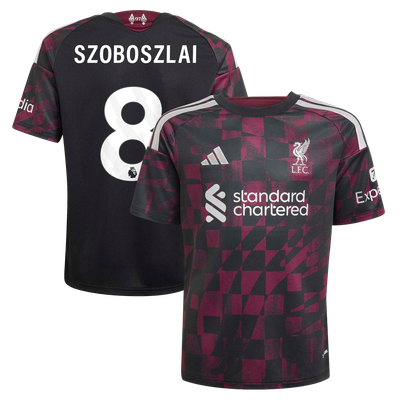 Liverpool adidas Third Shirt 2026-27 - Kids with Szoboszlai 8 printing