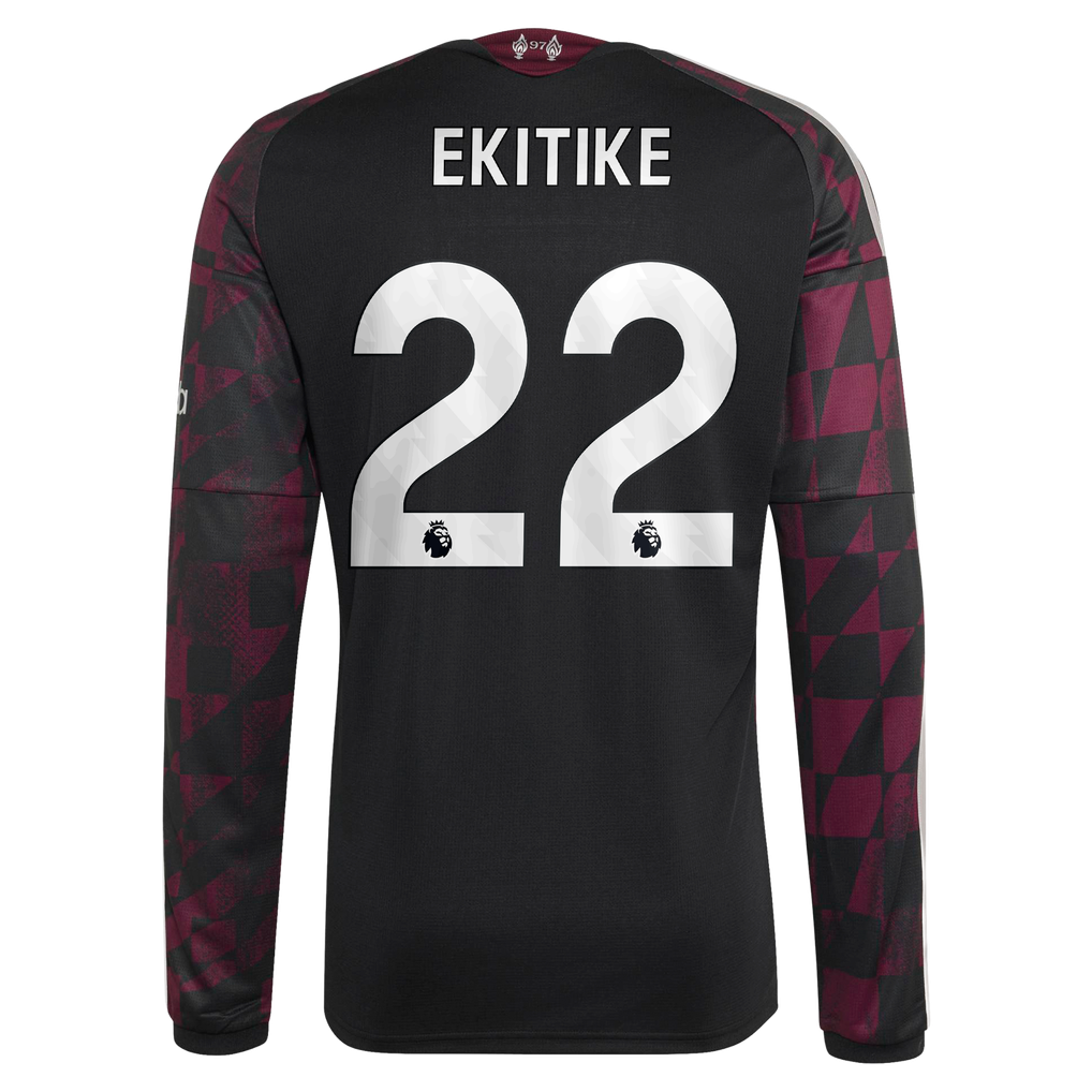 Liverpool adidas Third Shirt 2026-27 - Long Sleeve with Ekitike 22 printing
