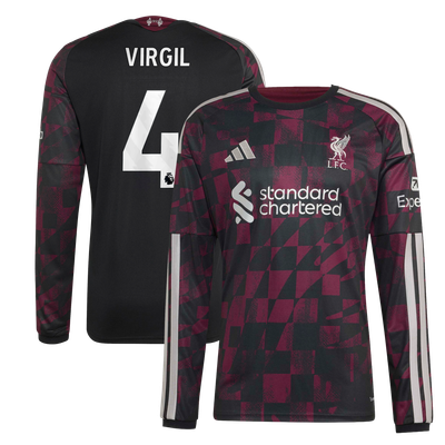 Liverpool adidas Third Shirt 2026-27 - Long Sleeve with Virgil 4 printing