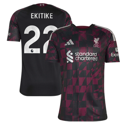 Liverpool adidas Third Shirt 2026-27 with Ekitike 22 printing