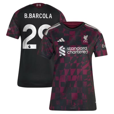 Liverpool adidas Third Shirt 2026-27 - Womens with B.Barcola 29 printing