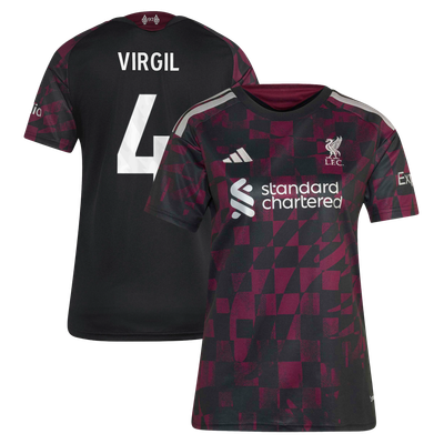 Liverpool adidas Third Shirt 2026-27 - Womens with Virgil 4 printing