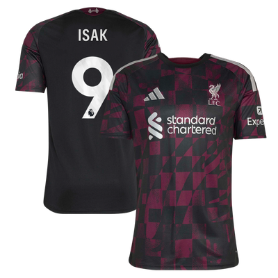 Maillot réplique troisième d'Alexander Isak (Liverpool) adidas 2026/27 - Noir