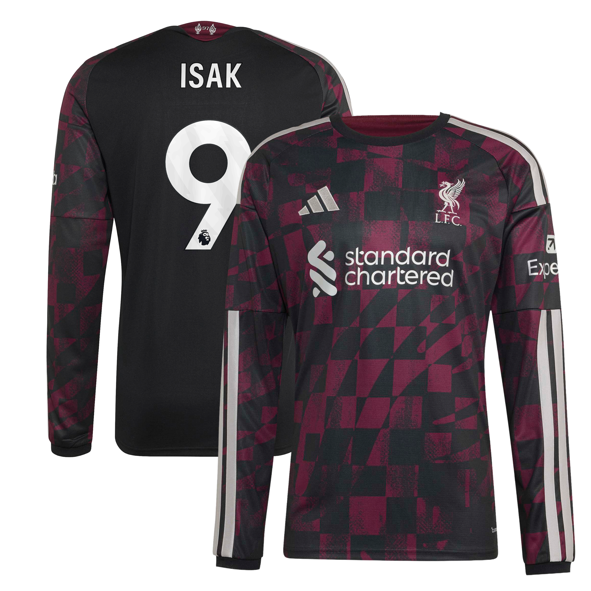 Maillot domicile réplique manches longues adidas Alexander Isak rouge Liverpool 2026/27 pour homme