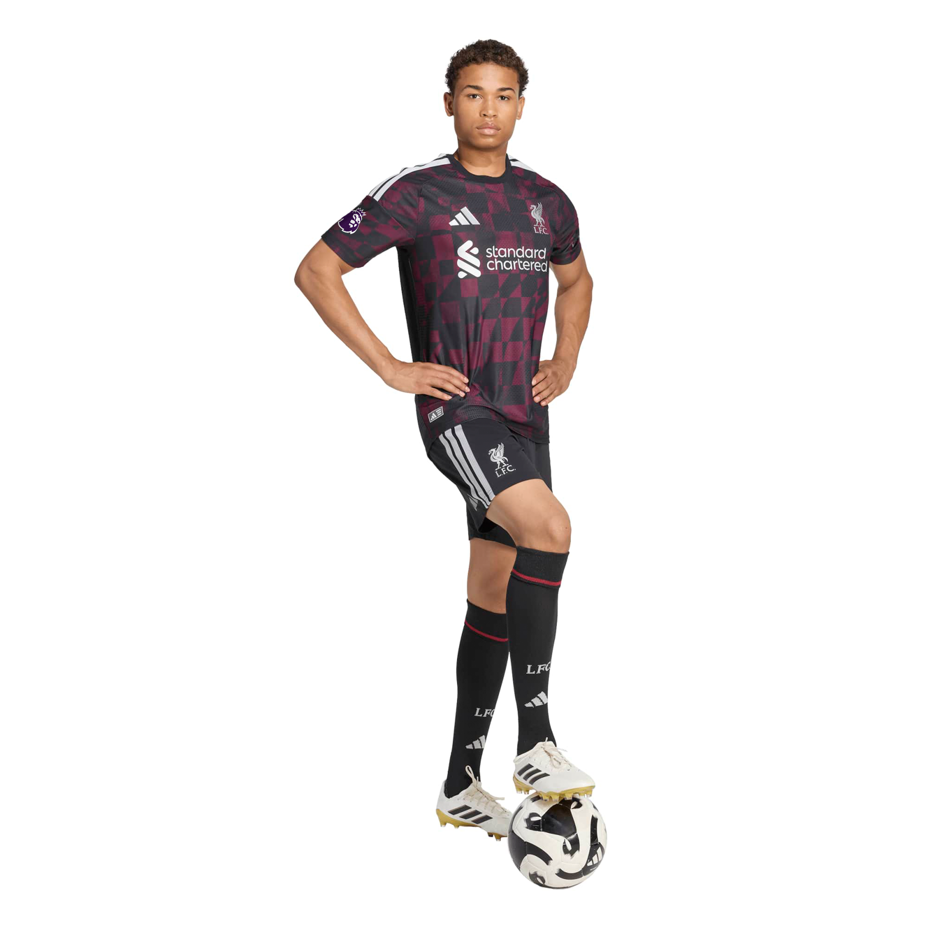 Maillot domicile authentique adidas Liverpool rouge 2026/27 avec écusson du sponsor