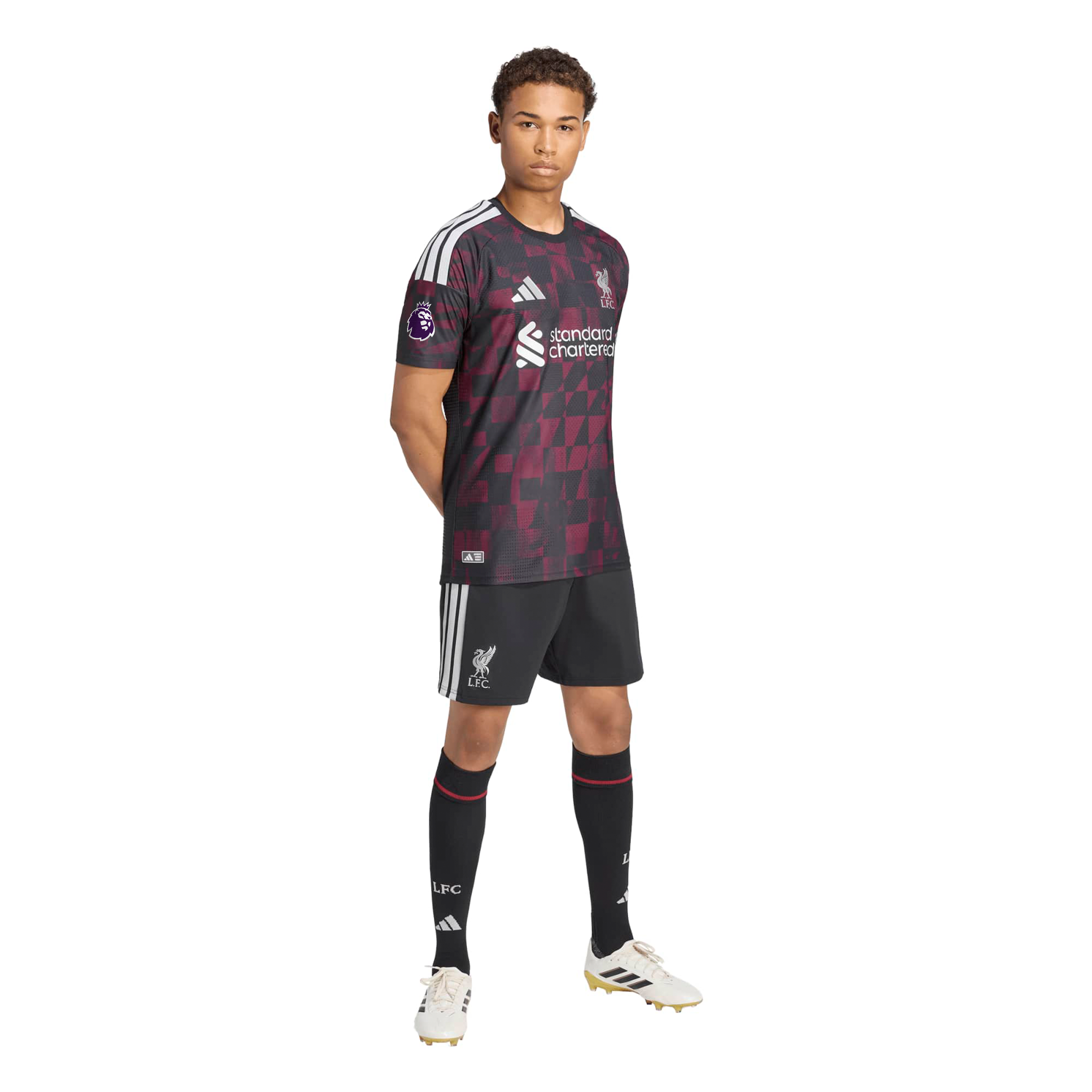 Maillot domicile authentique adidas Liverpool rouge 2026/27 avec écusson du sponsor