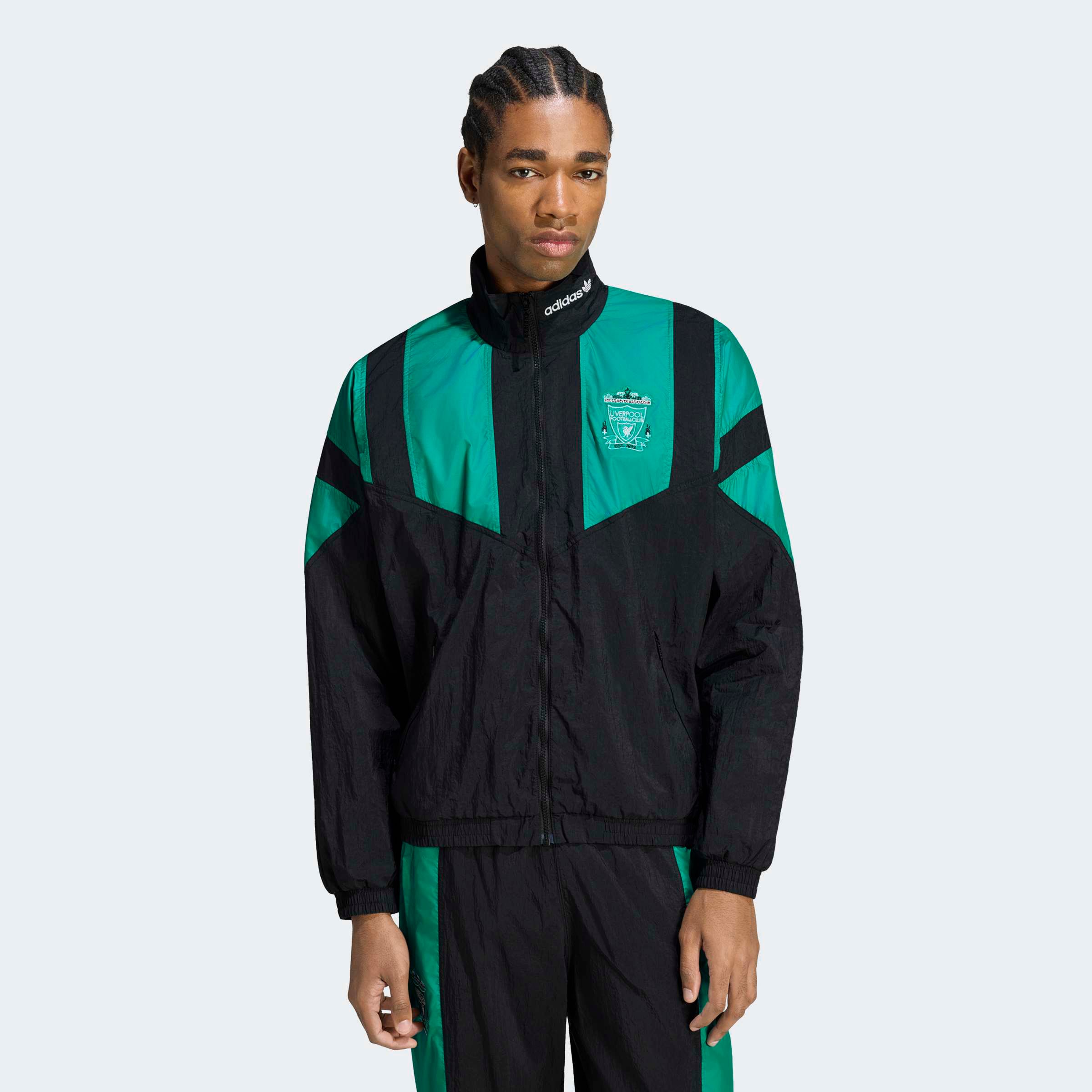 Veste de survêtement zippée adidas Liverpool EQT noire pour homme