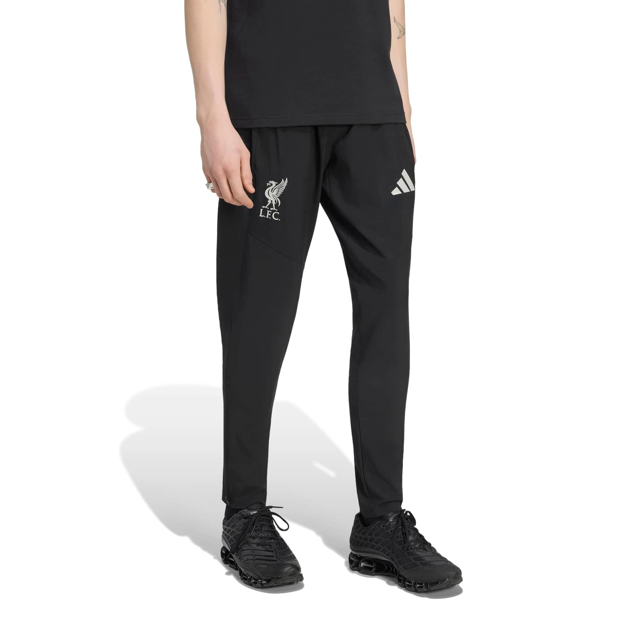 Men's adidas Black Liverpool Tiro Travel Pants