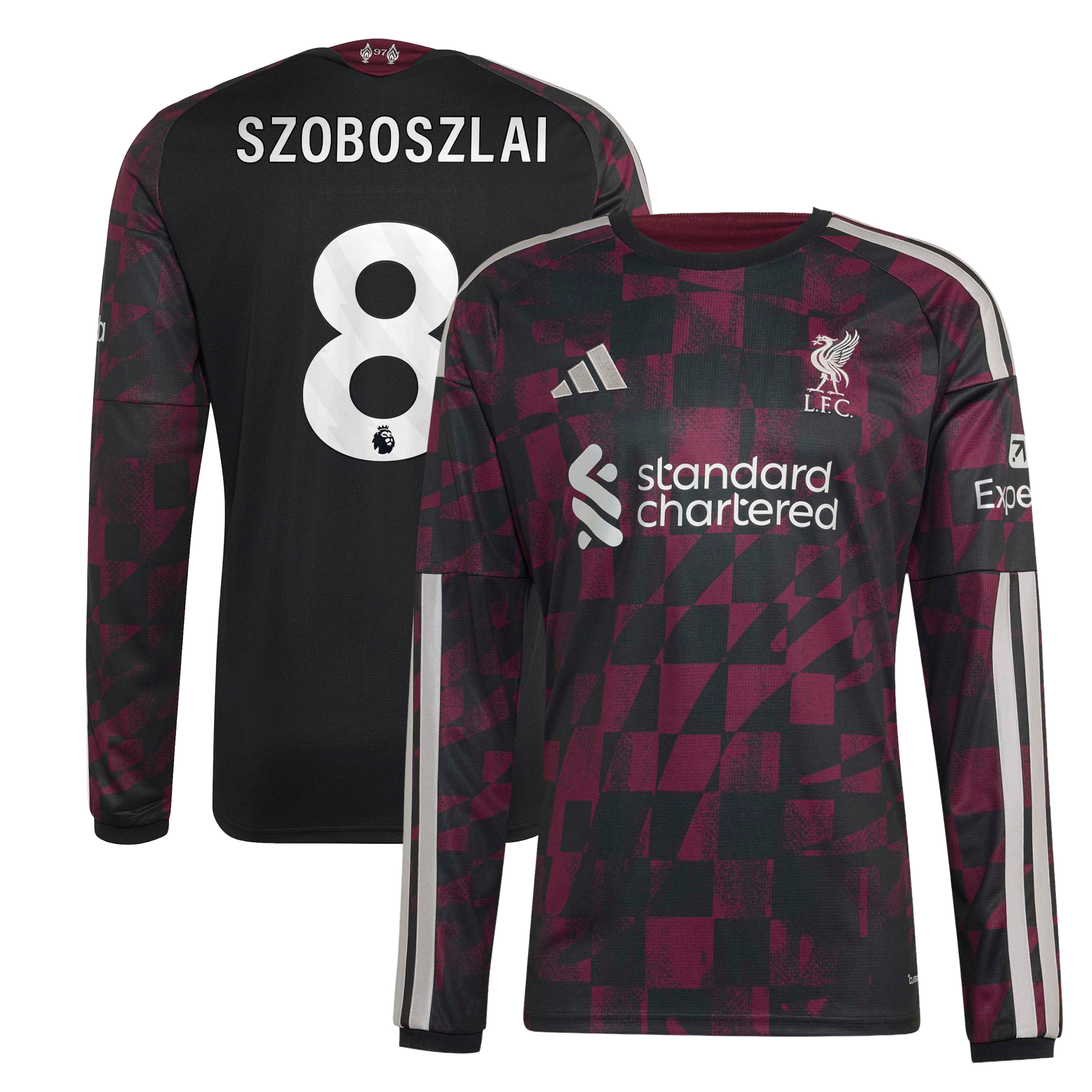 Maillot adidas Dominik Szoboszlai à manches longues pour homme, rouge, Liverpool 2026/27 Home Replica