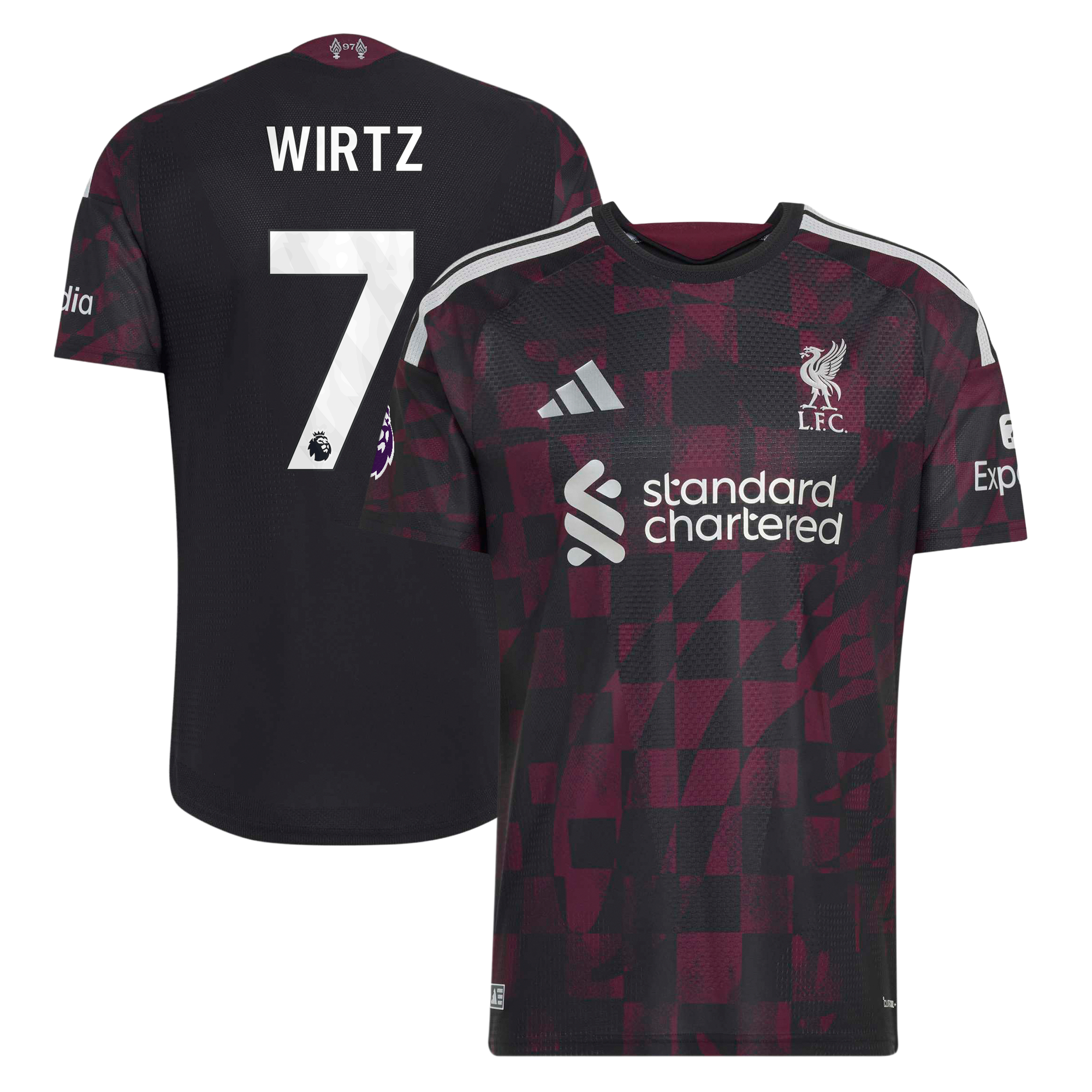 Maillot domicile authentique adidas Florian Wirtz rouge Liverpool 2026/27 pour homme