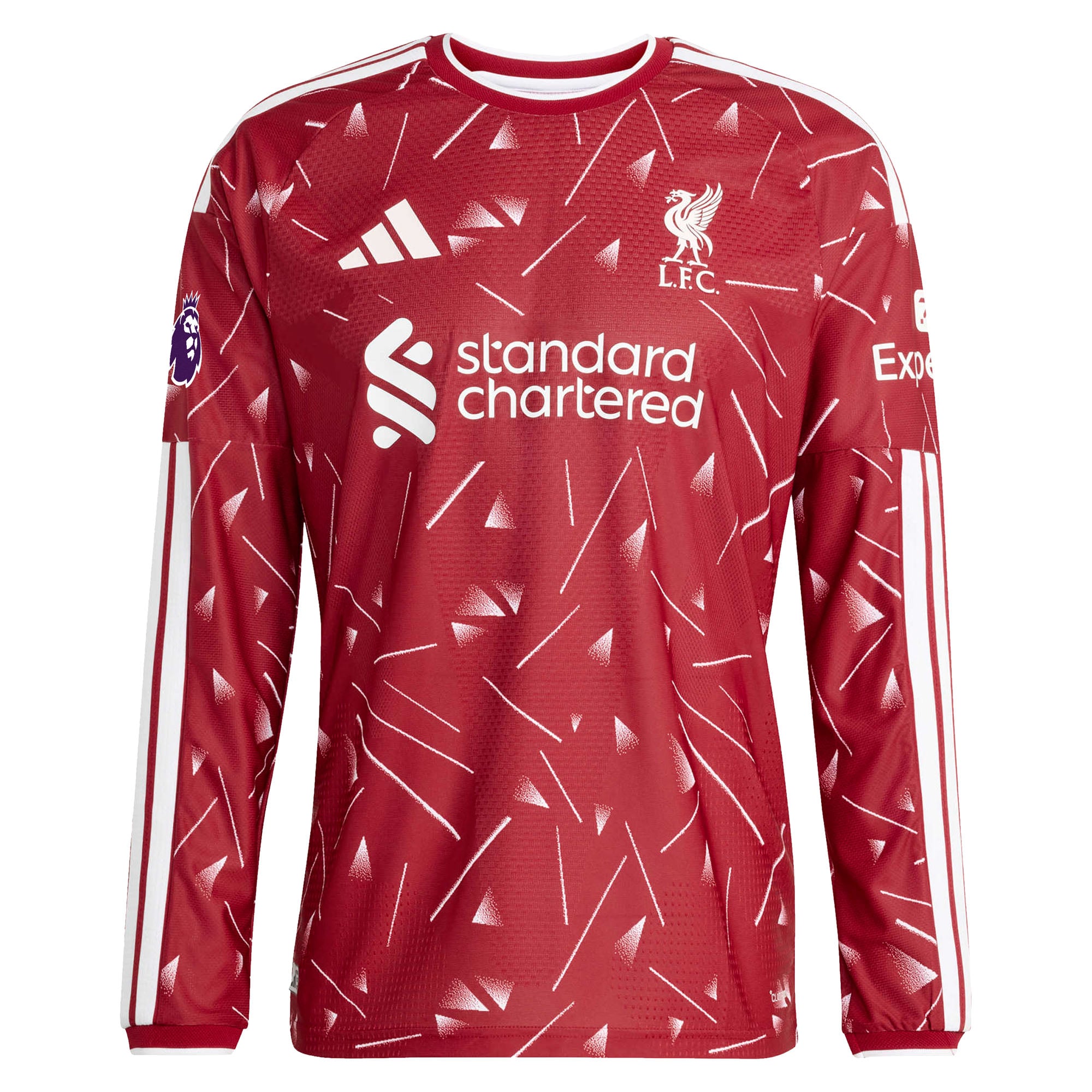 Men's adidas Hugo Ekitike Red Liverpool 2026/27 Home On-Field Authentic Long Sleeve Jersey