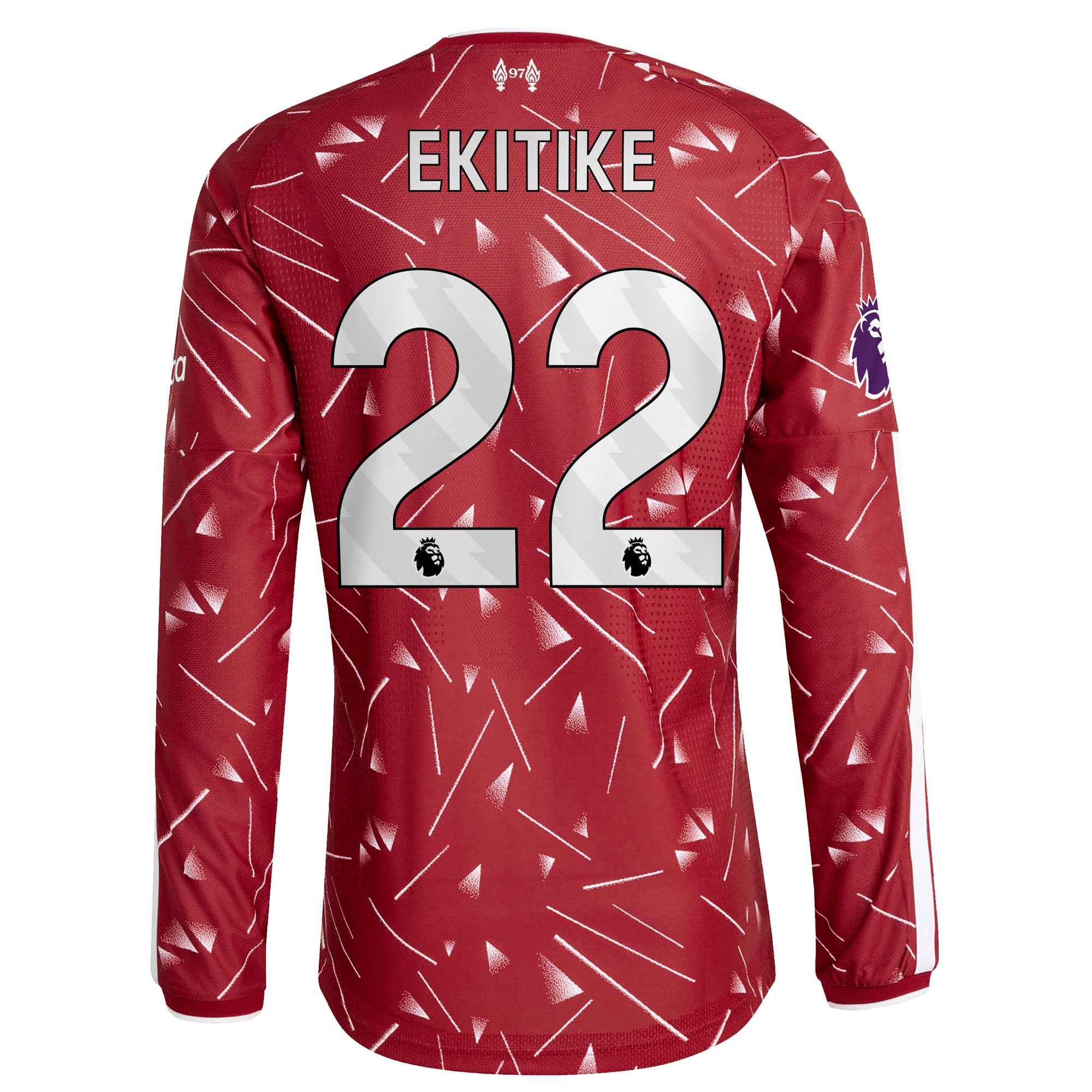 Men's adidas Hugo Ekitike Red Liverpool 2026/27 Home On-Field Authentic Long Sleeve Jersey