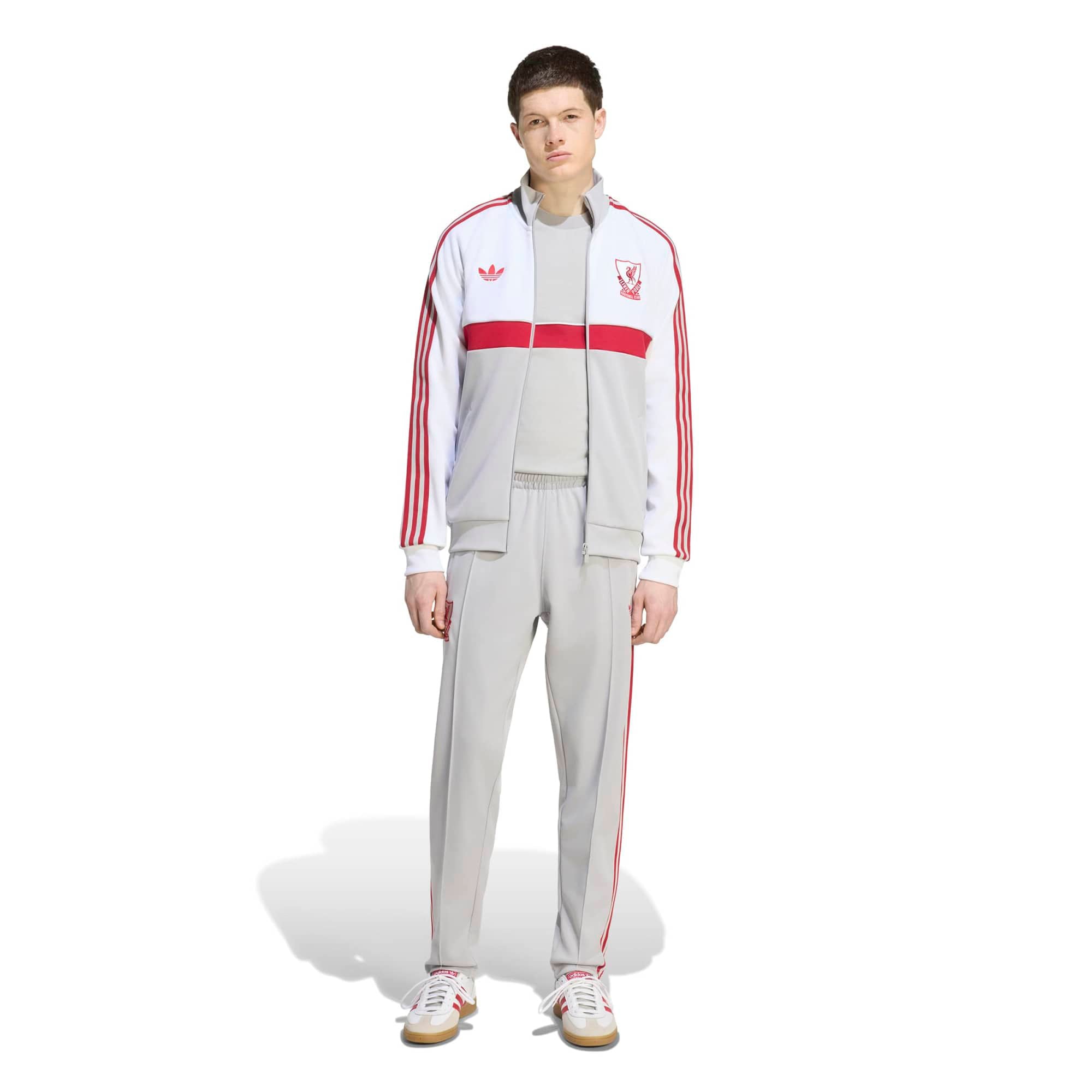 Men's adidas Originals Gray Liverpool Icon Track Pants