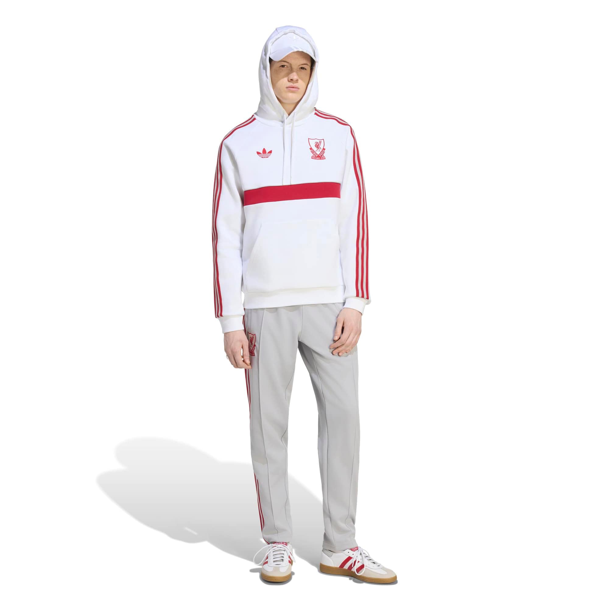 Men's adidas Originals White Liverpool Icon Hoodie
