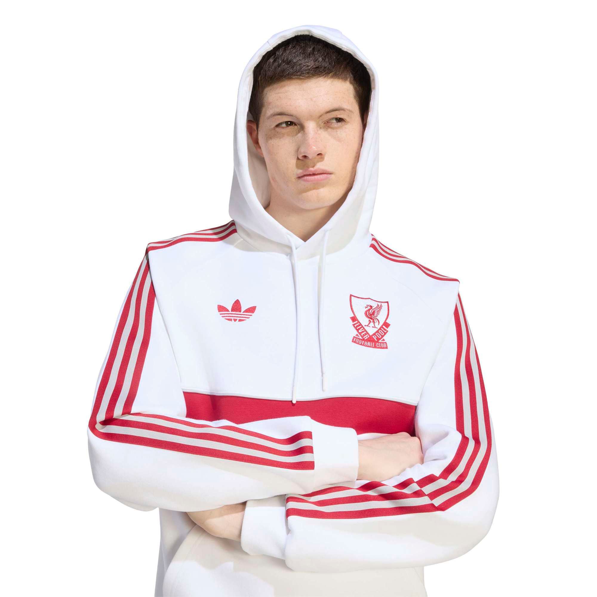 Men's adidas Originals White Liverpool Icon Hoodie