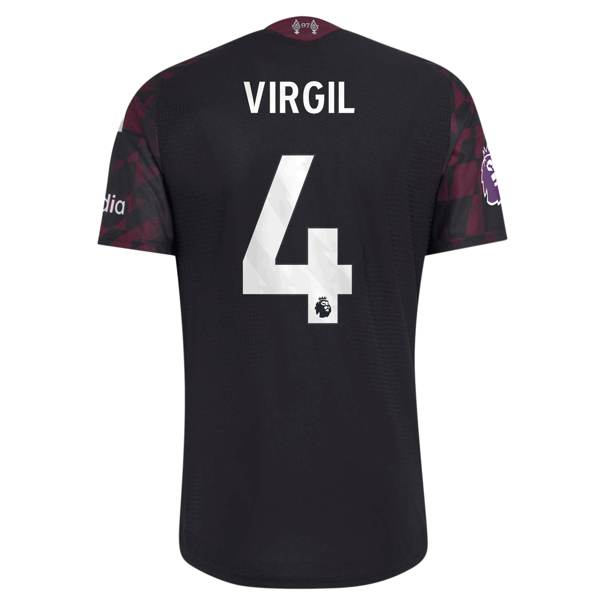 Maillot domicile authentique adidas Virgil van Dijk rouge Liverpool 2026/27 pour homme