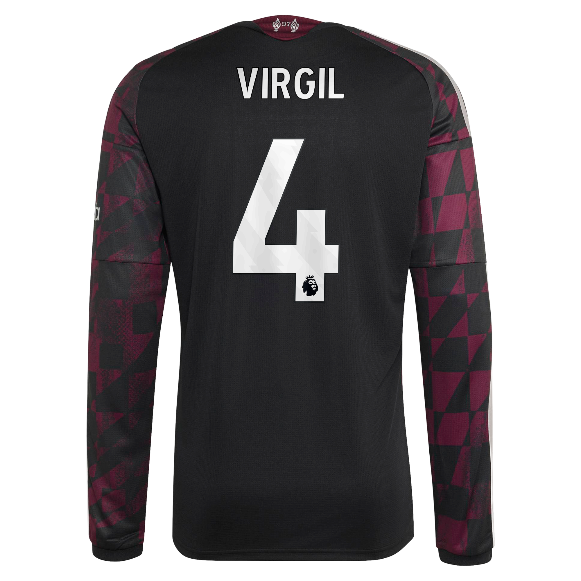 Maillot domicile réplique manches longues adidas Virgil van Dijk rouge Liverpool 2026/27 pour homme