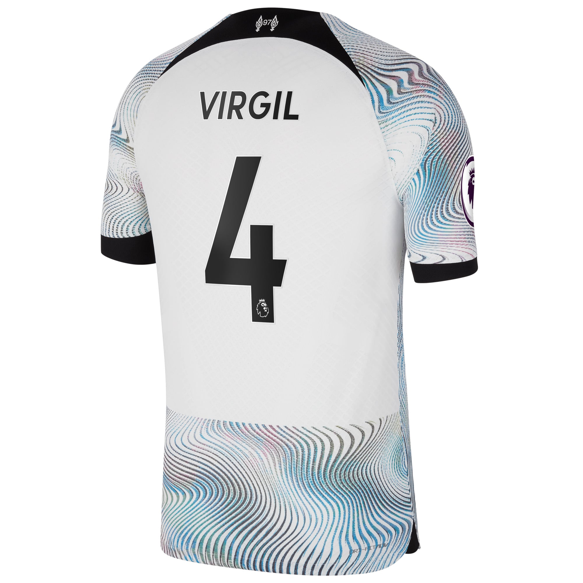 Men's Nike Virgil Van Dijk White Liverpool 2022/23 Away Vapor