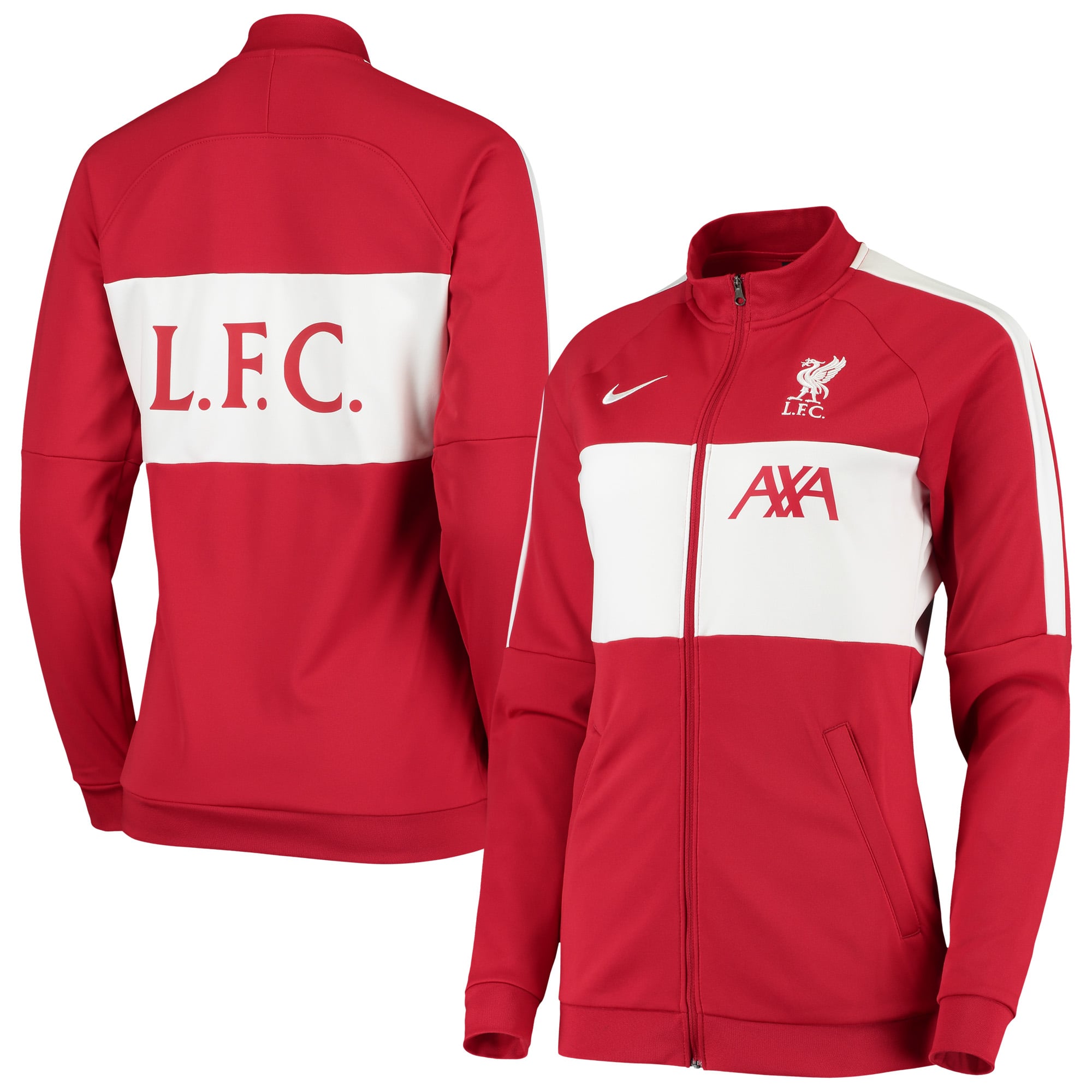 Women's Nike Red Liverpool I96 Anthem Track Full-Zip Raglan