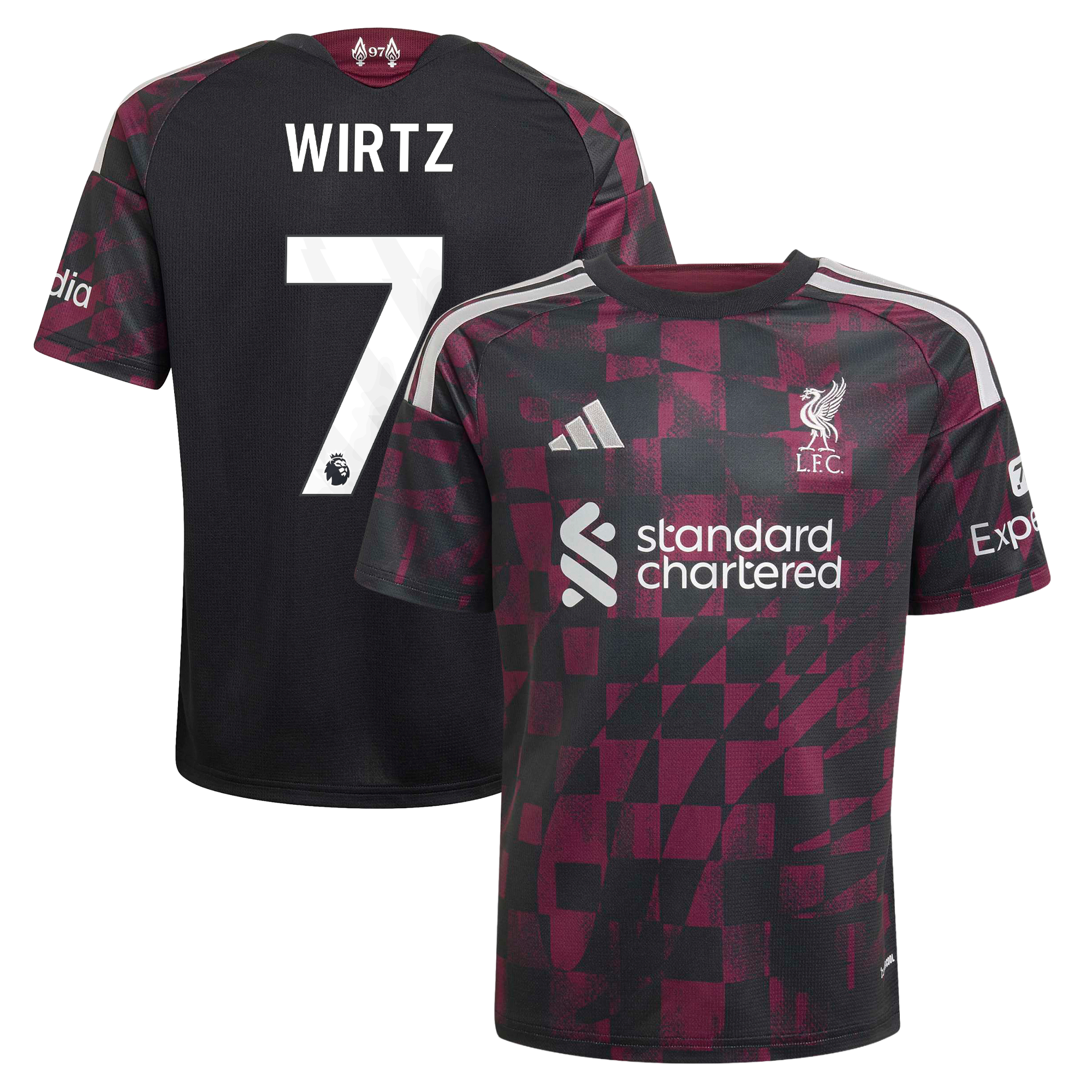 Youth adidas Florian Wirtz Red Liverpool 2026/27 Home Replica Jersey