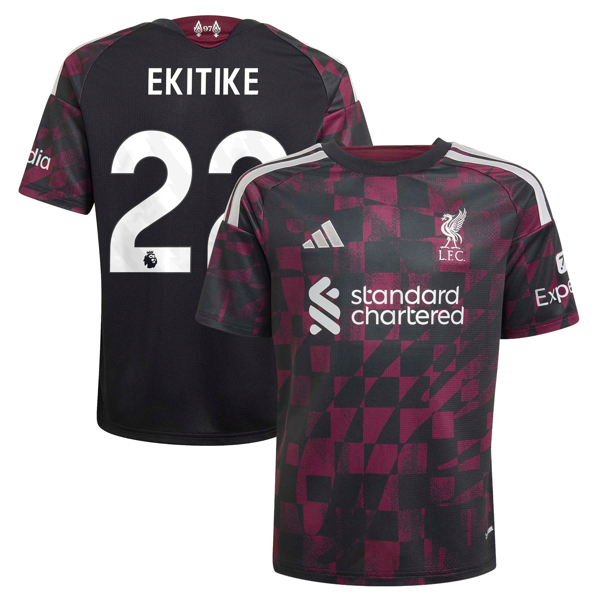 Youth adidas Hugo Ekitike Red Liverpool 2026/27 Home Replica Jersey