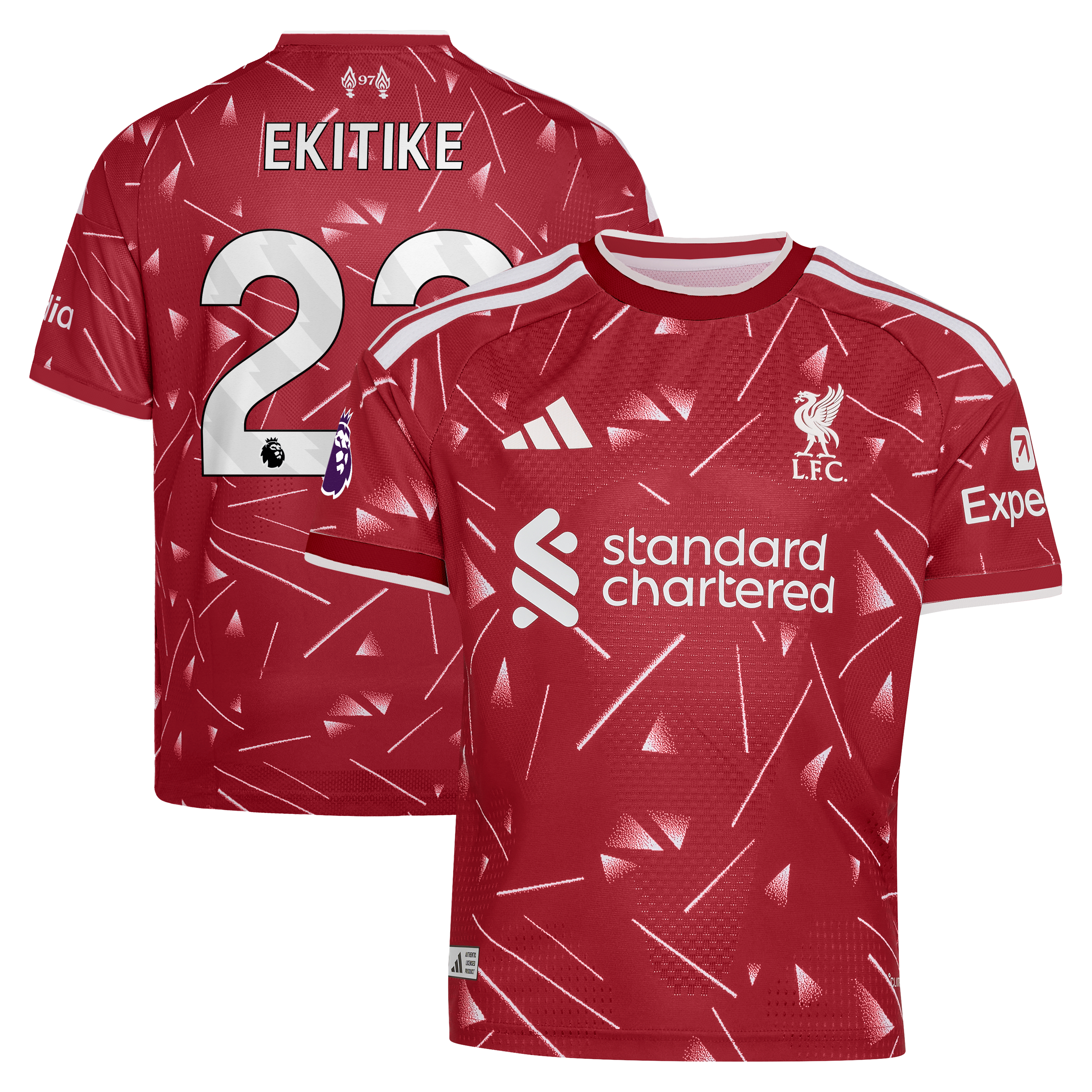 Youth adidas Hugo Ekitike Red Liverpool 2026/27 Home On-Field Authentic Jersey