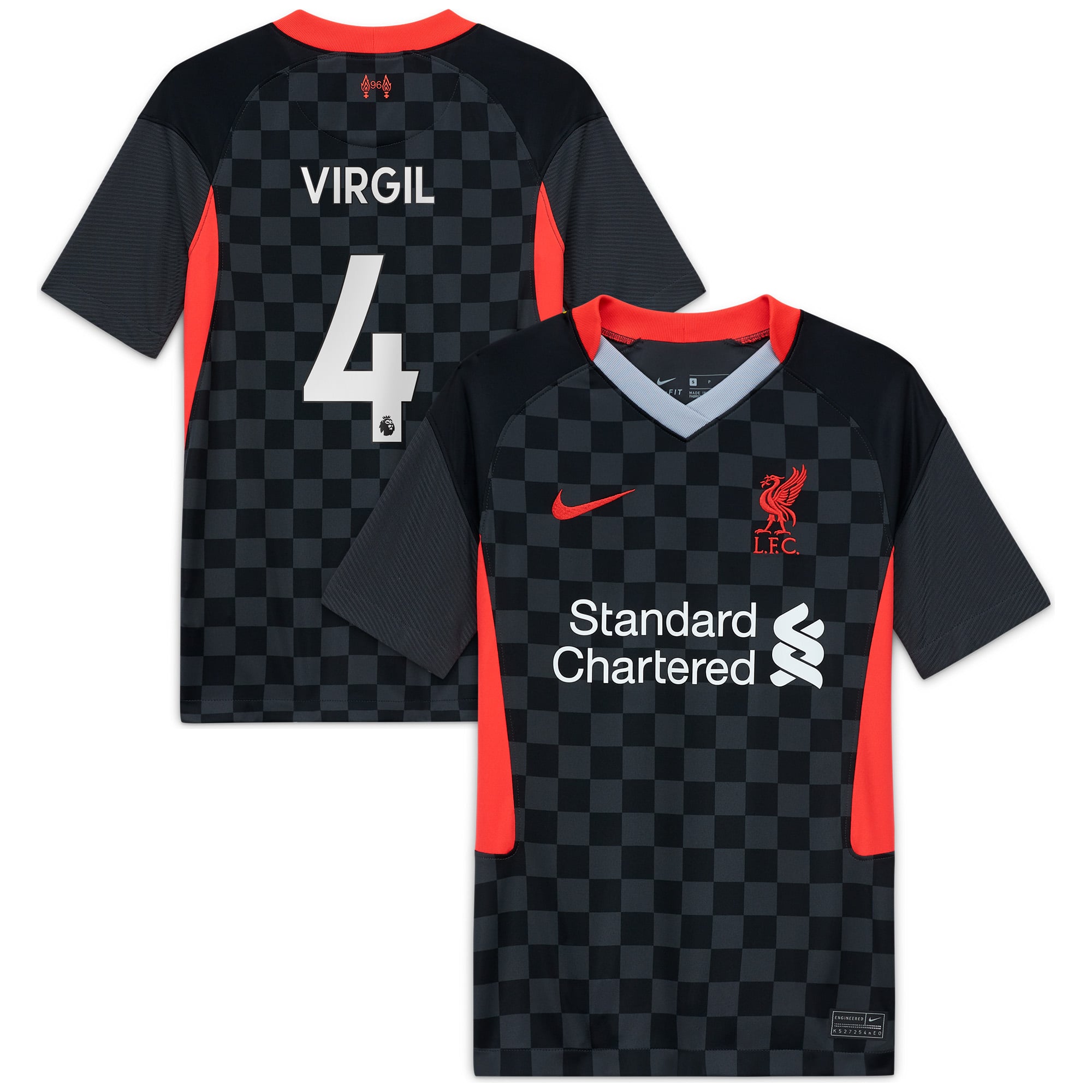 Virgil Van Dijk Liverpool Nike Youth 2020/21 Third Replica Player