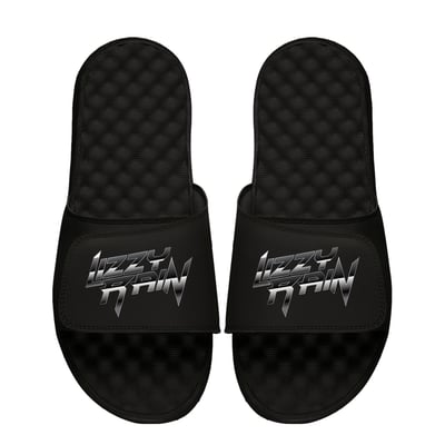Lizzy Rain WWE ISlide Unisex Wordmark Logo Slide Sandals - Black