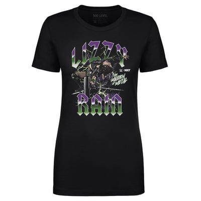 Lizzy Rain 500 Level Women's NXT Maiden of Metal T-Shirt - Black
