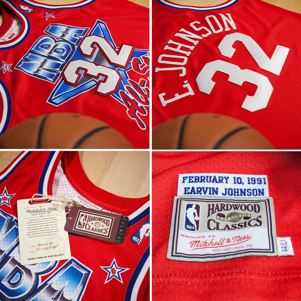 Mitchell & Ness NBAオールスター ウエスト マジック・ジョンソン 1991 