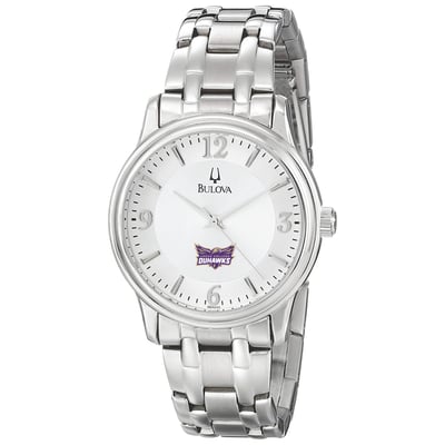  Loras College Duhawks Bulova Stainless Steel Quartz Watch - Silver