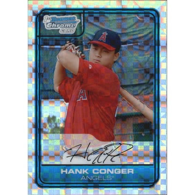2006 Bowman Chrome Draft Draft Picks X-Fractors #3 Hank Conger
