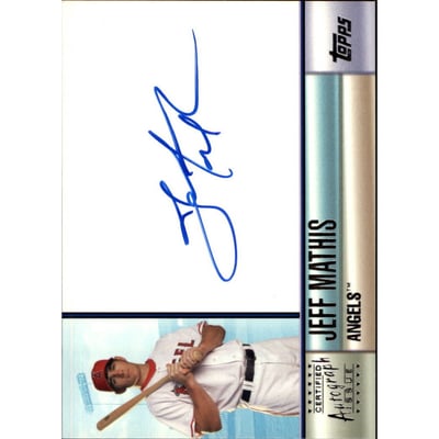 2006 Topps Autographs #JM Jeff Mathis F