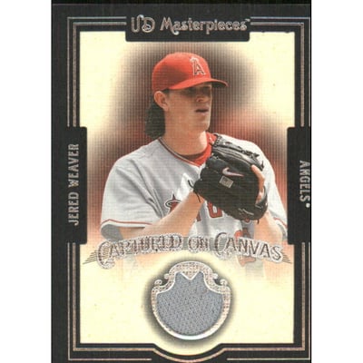 2007 UD Masterpieces Captured on Canvas #JW Jered Weaver