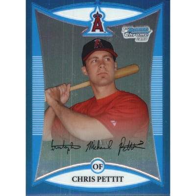2008 Bowman Chrome Prospects Blue Refractors #BCP211 Chris Pettit