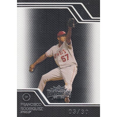 2008 Topps Triple Threads Black #5 Francisco Rodriguez
