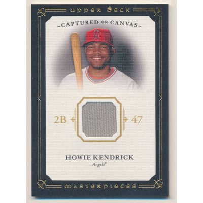 2008 UD Masterpieces Captured on Canvas #CCHK Howie Kendrick