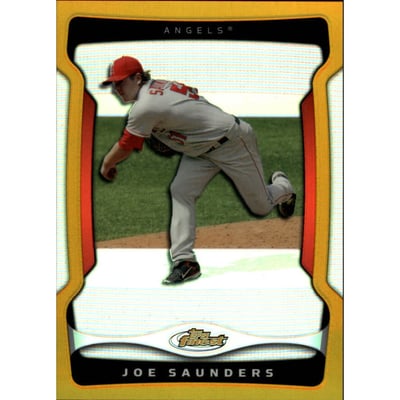 2009 Finest Refractors Gold #122 Joe Saunders