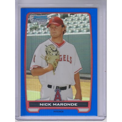 2012 Bowman Chrome Prospects Blue Refractors #BCP31 Nick Maronde
