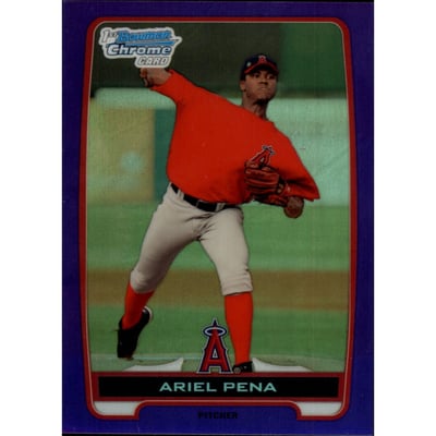 2012 Bowman Chrome Prospects Purple Refractors #BCP47 Ariel Pena