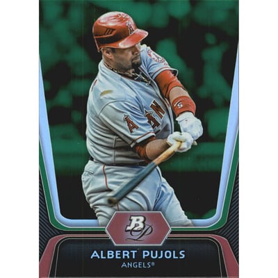 2012 Bowman Platinum Emerald #68 Albert Pujols