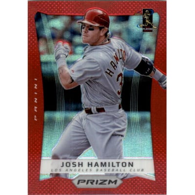 2012 Panini Prizm Prizms Red #48 Josh Hamilton