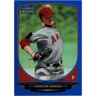 2013 Bowman Chrome Draft Draft Picks Blue Refractors #BDPP24 Hunter Green