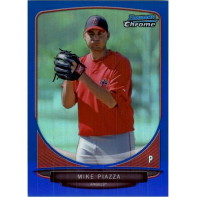 2013 Bowman Chrome Prospects Blue Refractors #BCP130 Mike Piazza